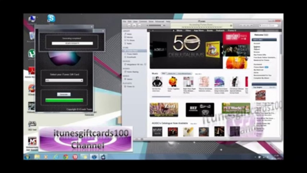 itunes gift card generator 2014 FREE Download  [ June ]