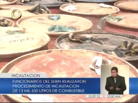 Incautan 13 mil 650 litros de combustible que iba a abastecer mineros ilegales en Bolívar