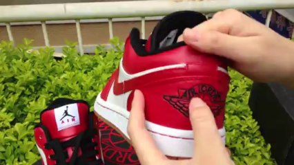 New Nike Air Jordan 1 Shoes Black/White/Red On caps-sell.net/