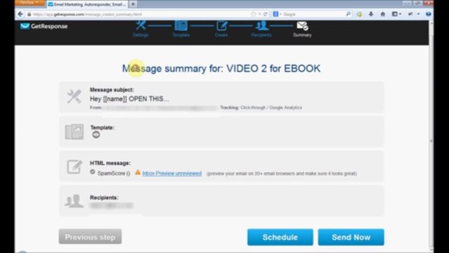 How to create a Newsletter Message with GetResponse (Autoresponder) by Lukas Slavickas