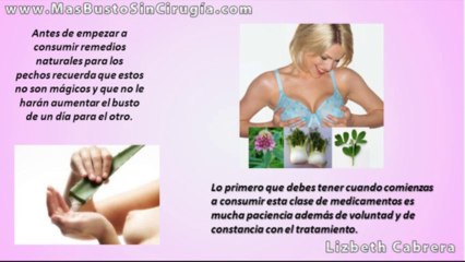 Remedios naturales para aumentar los senos