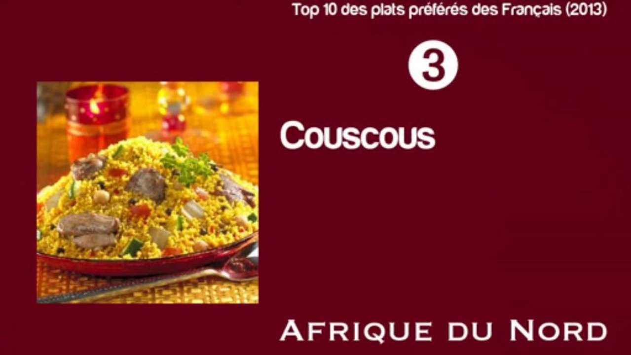 Top 10 des plats préférés des Français (2013)