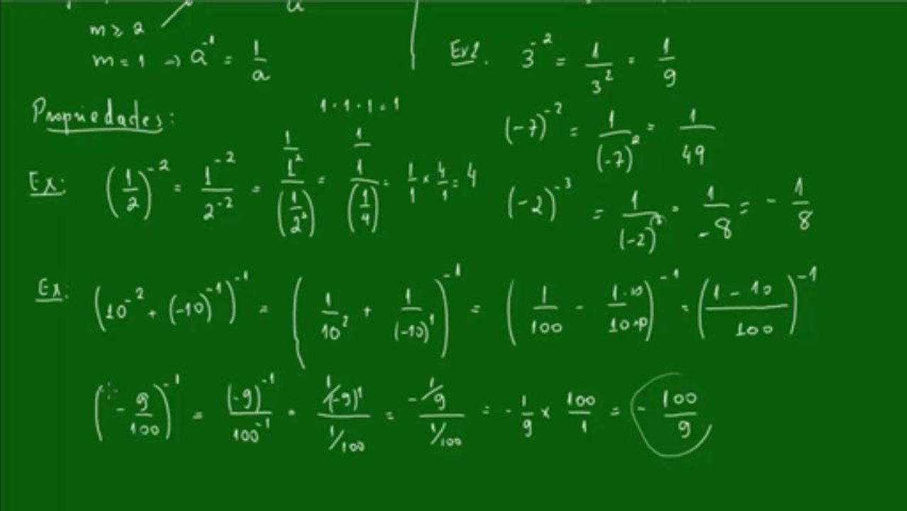 04 - Potência de número inteiro negativo - Aula 2