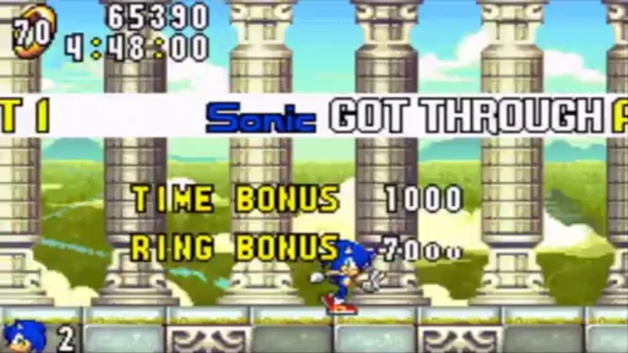 Sonic Advance - Sonic : Angel Island Zone Act 1