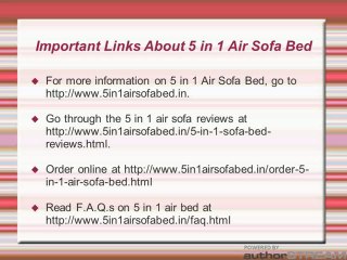 5in1 Air Sofa Bed