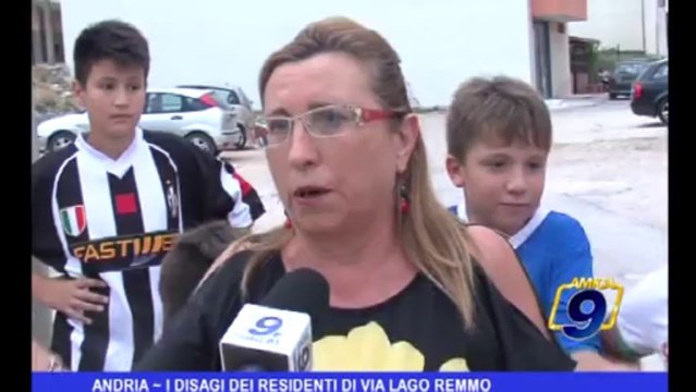 Andria | I disagi dei residenti di via Lago Remmo