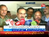 MQM supporters protested against the arrest