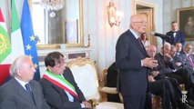 Roma - Napolitano con una delegazione del Comune di Barletta (10.09.13)