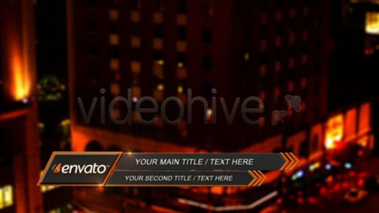 Arrow Line Lower Third - After Effects Template