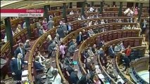 Llueve en el Congreso de los Diputados