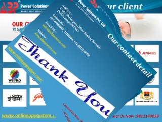 Online Ups System by ABP Power