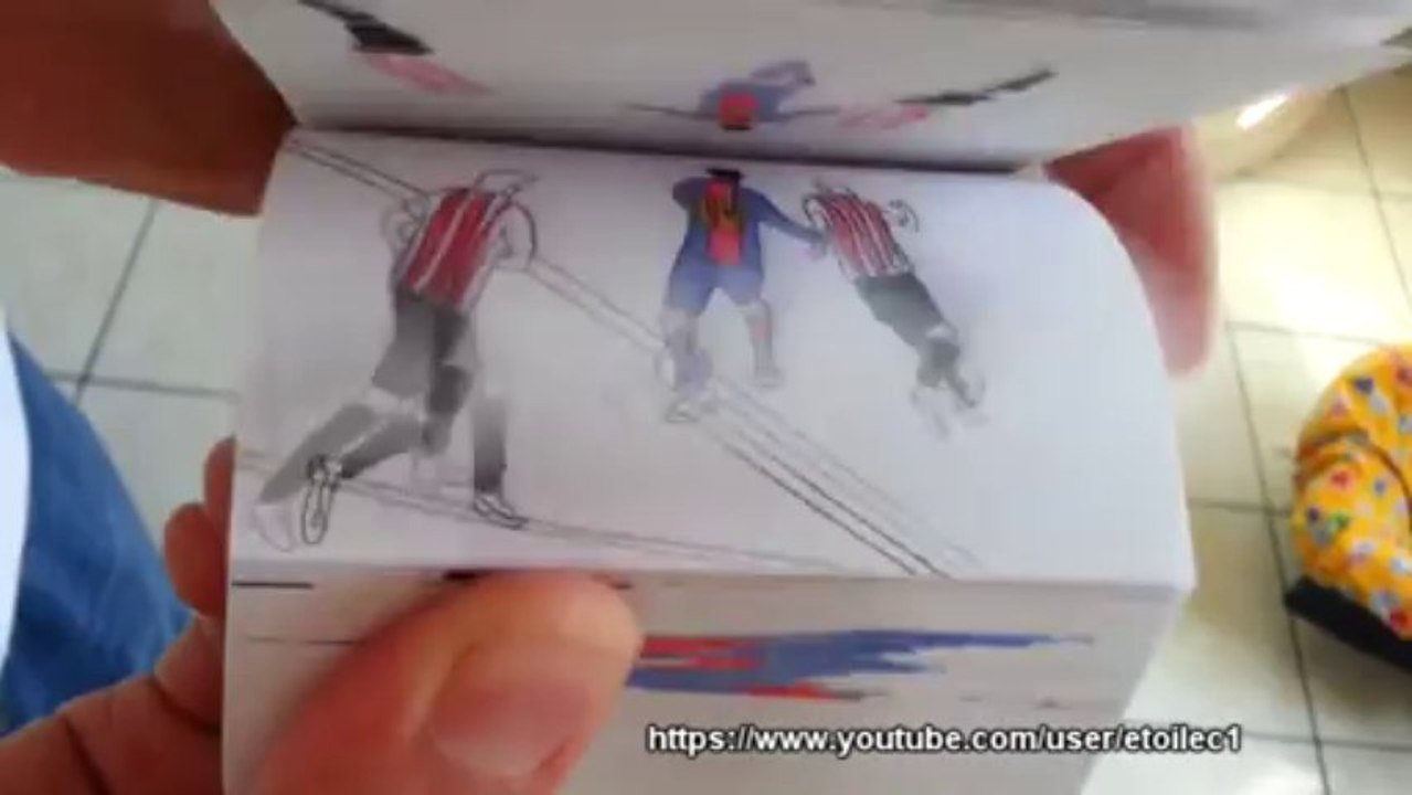 Best skills of Lionel Messi in flipbook by Etoilec1