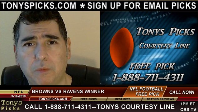 Baltimore Ravens vs. Cleveland Browns Pick Prediction NFL Pro Football Odds Preview 9-15-2013