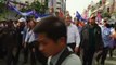 Thousands of opposition demonstrators gather in Phnom Penh