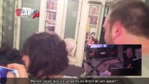 Marion, seule face à 4 serpents en direct de son appart ! - C'Cauet sur NRJ