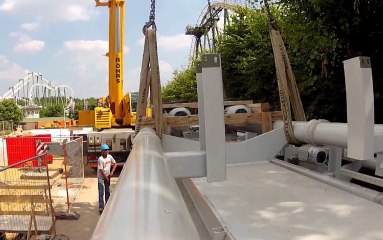 Premier reportage pour la construction du Wing Coaster d’Heide Park
