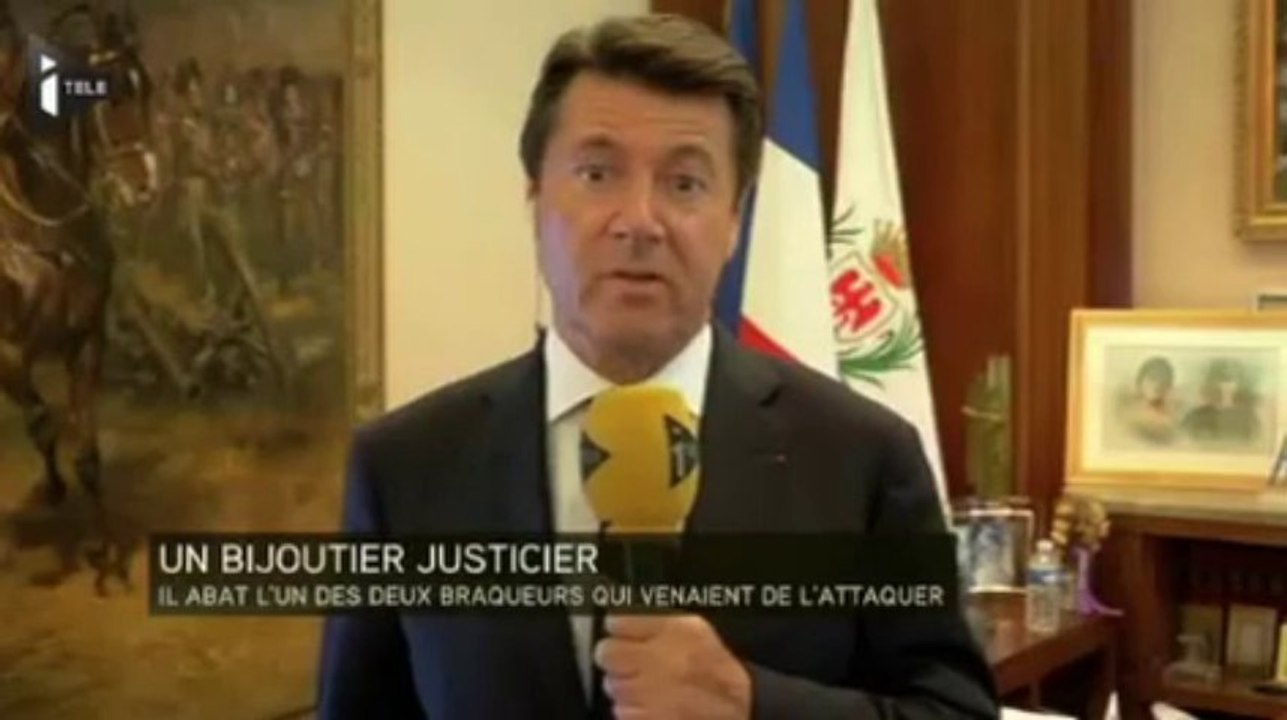 ITélé Christian Estrosi BRAQUEUR TUÉ À NICE "la peur doit changer de camp dans notre pays"
