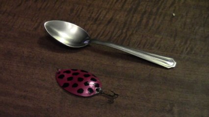 How to make a spoon lure from a kitchen spoon