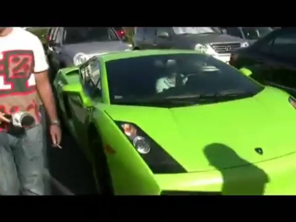 João Barbosa e o Lamborghini Gallardo Verde Alface
