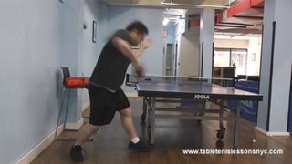 Table Tennis coaching on services