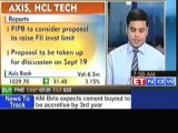 Stocks in news:  IDFC, HCL Tech, Hathway