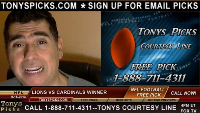 Arizona Cardinals vs. Detroit Lions Pick Prediction NFL Pro Football Odds Preview 9-15-2013