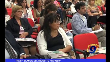 Trani | Bilancio del progetto "Mafalda"