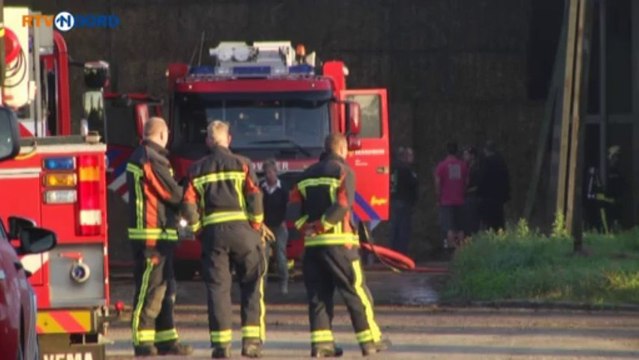 Brand bij Hempflax in Oude Pekela - RTV Noord
