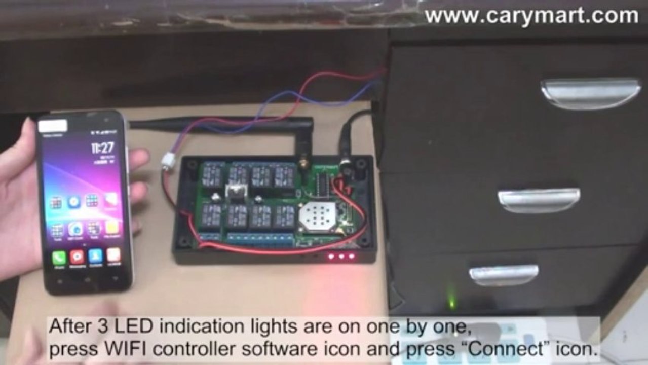 Mobile Phone WIFI Controller Controls Drawer Lock