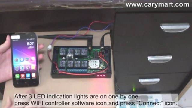 Mobile Phone WIFI Controller Controls Drawer Lock