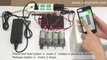 Mobile Phone WIFI Controller Starts and Stops Four DC Motors Positive and Reversal Rotation