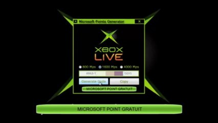 Latest [Released September 2013] Xbox Live Microsoft Points Generator 2013