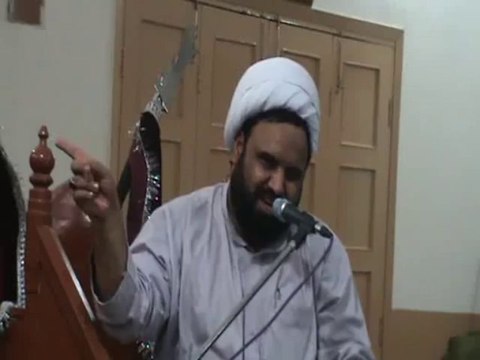 Allama Muhammad Ali Abid Qambary addressed, Majlis-e-Chelum of Meraj ul Hasan Jaffri.