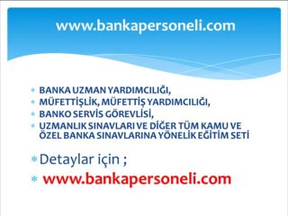 Halkbank Uzman Yardımcılığı Sınavına Hazırlık