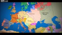 Карта Європи: з 1000 року до наших днів. Map of Europe: 1000 AD to present day