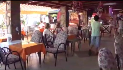 Otomobil restorana girdi