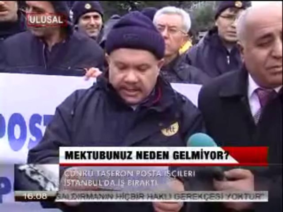 TAŞERON POSTA İŞÇİLERİ ALANLARDA