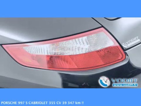 VODIFF : PORSCHE OCCASION ALSACE : PORSCHE 997 S CABRIOLET 355 CV 39 347 km !!