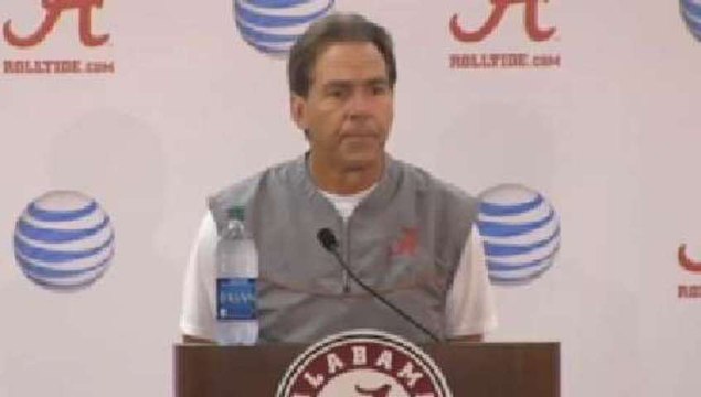 Nick Saban Addresses Report, Storms Out