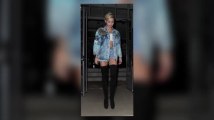 Miley Cyrus Shows Off Her Toned Midriff in Denim Hotpants