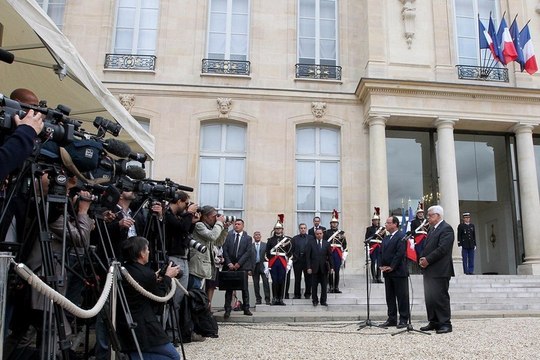 Déclaration avec M. Mahmoud ABBAS, président de l’Autorité palestinienne