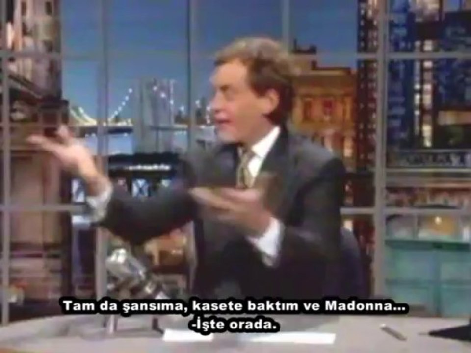 Madonna at Late Show with David Letterman 1994 TÜRKÇE ALTYAZILI