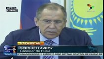 Lavrov, optimista ante posible arreglo pacífico sobre conflicto sirio