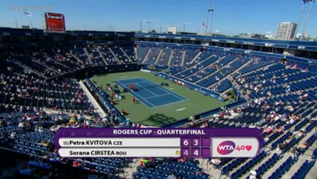 Sorana Cirstea - Petra Kvitova (Toronto 2013 - QF) Part 2