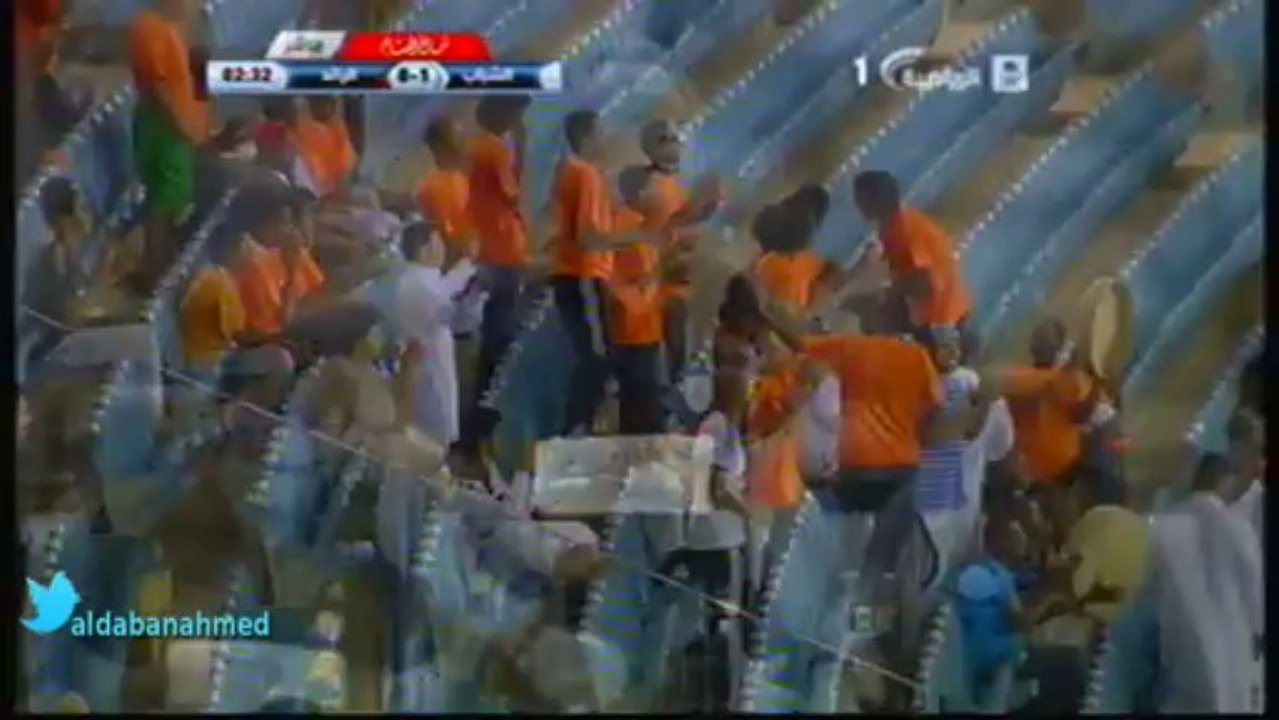 الهدف الاول للشباب على الرائد دوري عبداللطيف جميل كاملا
