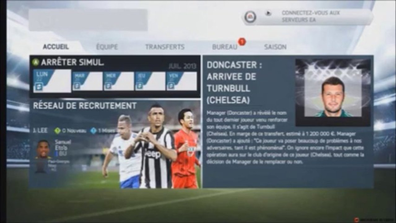 Découverte du mode carrière de Fifa 14 - Test