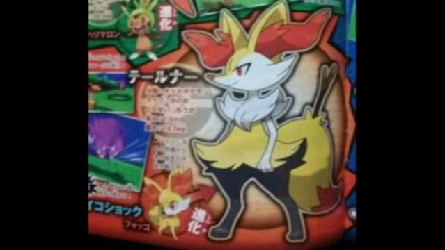 Pokemon X and Pokemon Y 2nd Stage Kalos Region Starter Evolutions Revealed!