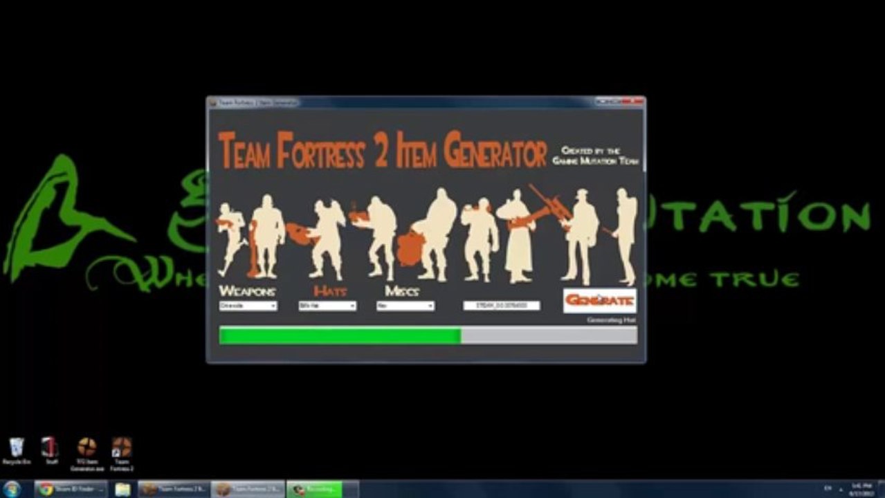 Team Fortress 2 ( TF2 ) Item Generator Free Download TF2 Ite