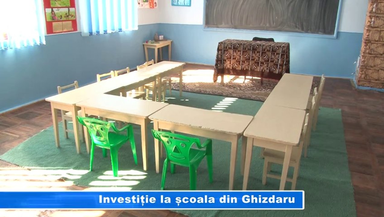 INVESTITIE LA SCOALA DIN GHIZDARU