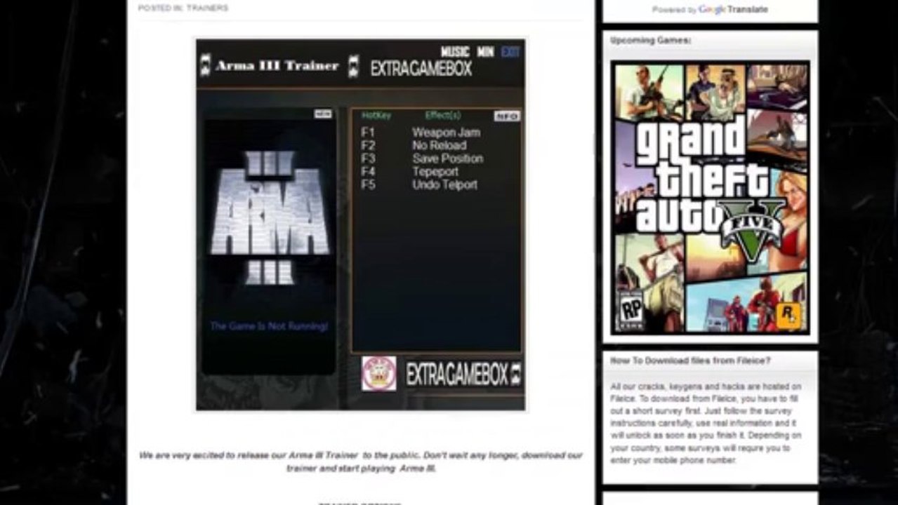 ARMA III TRAINER CHEAT HACK